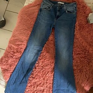 Zara mid rise flare jeans